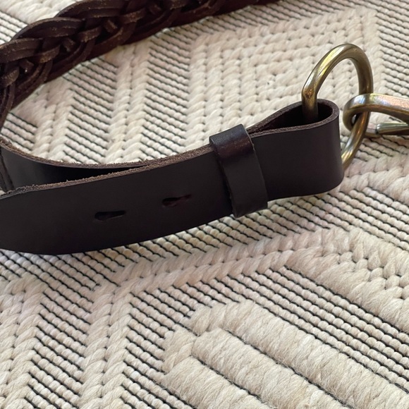J. Crew Genuine Leather braided women’s Belt in Brown size M - Picture 3 of 11